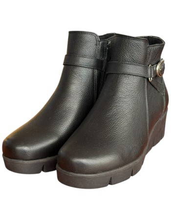 Δερμάτινο Γυναικείo Μποτάκι - F889