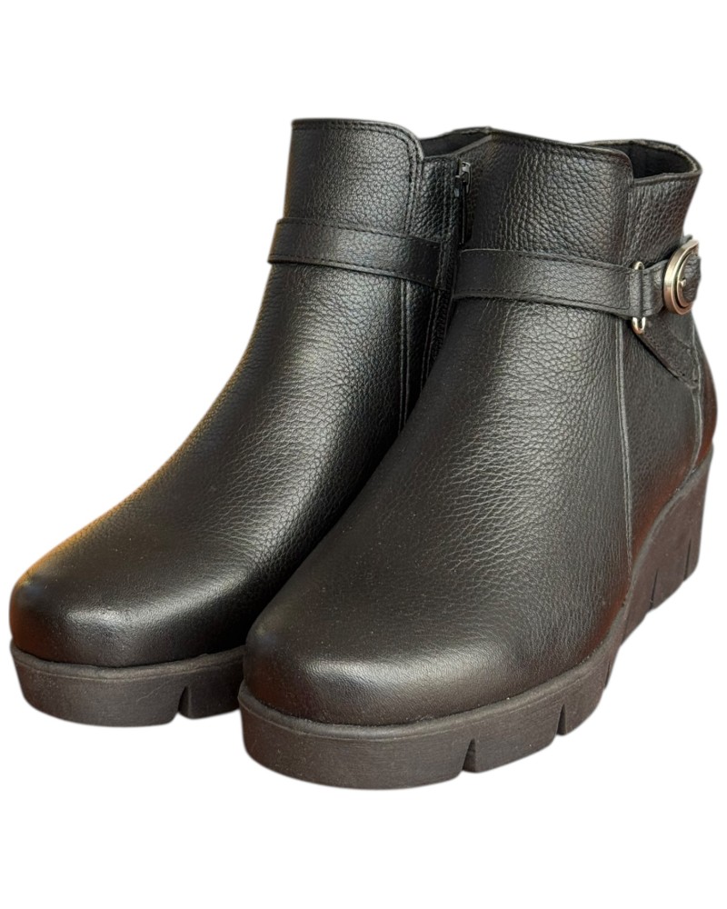 Δερμάτινο Γυναικείo Μποτάκι - F889