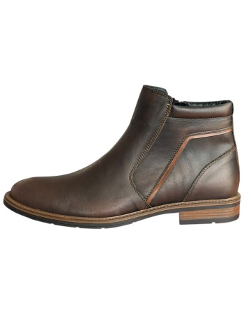  Δερμάτινο Ανδρικό Μποτάκι - F893