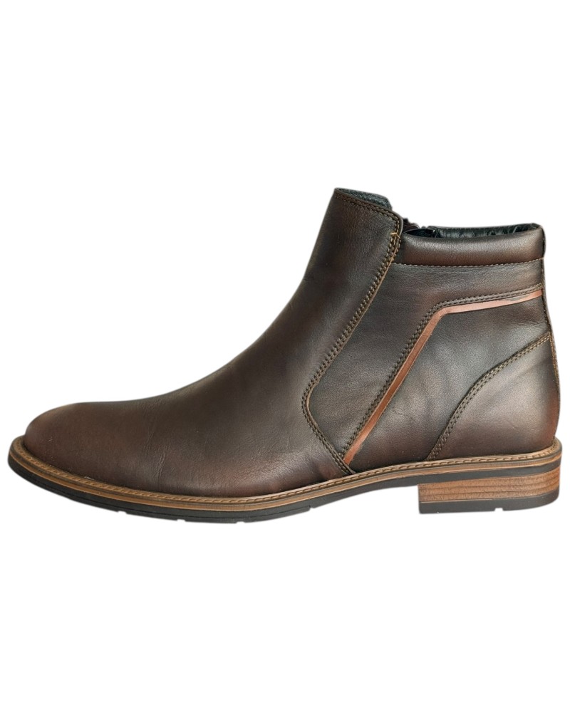  Δερμάτινο Ανδρικό Μποτάκι - F893