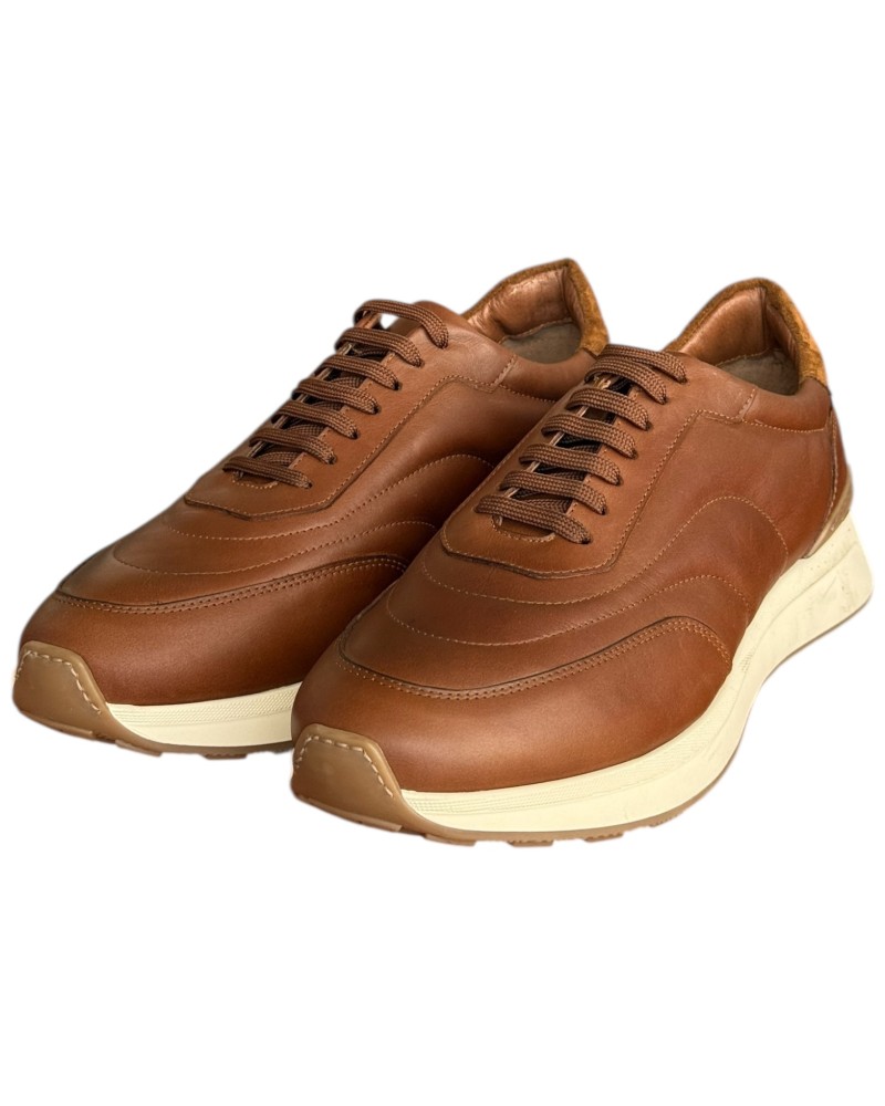  Δερμάτινο Ανδρικό Sneaker- F898