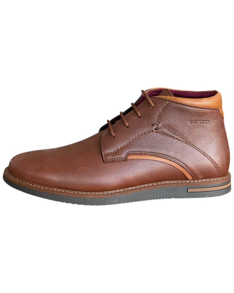  Δερμάτινο Ανδρικό Μποτάκι - F918