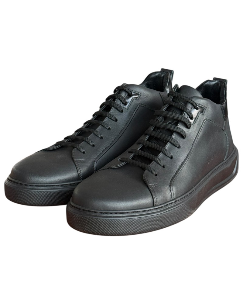  Δερμάτινο Ανδρικό Μποτάκι - F958