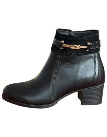 Δερμάτινο Γυναικείo Μποτάκι - F967