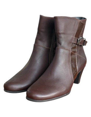 Δερμάτινο Γυναικείo Μποτάκι - F969