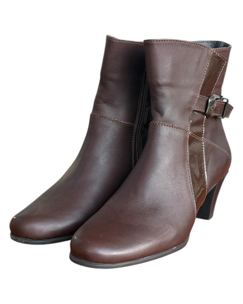 Δερμάτινο Γυναικείo Μποτάκι - F969