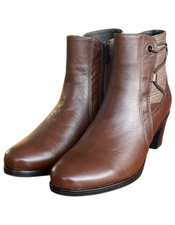 Δερμάτινο Γυναικείo Μποτάκι - F976