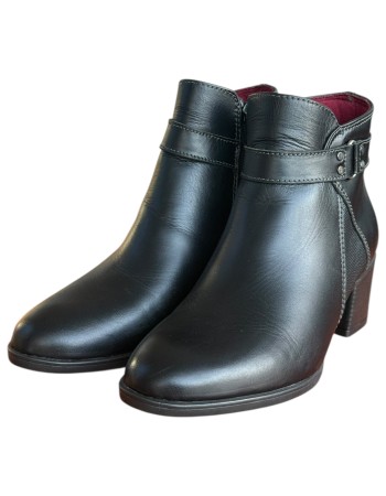 Δερμάτινο Γυναικείo Μποτάκι - F977