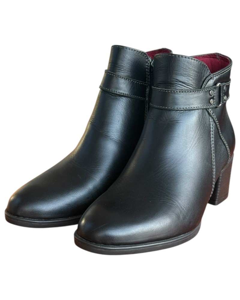 Δερμάτινο Γυναικείo Μποτάκι - F977