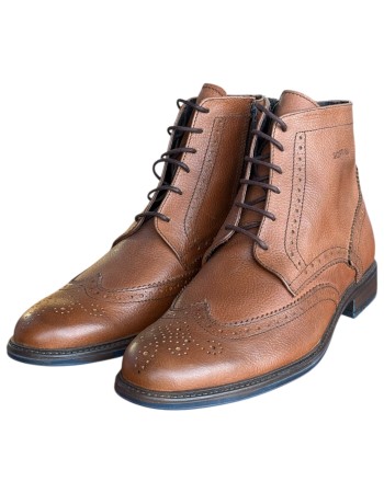  Δερμάτινο Ανδρικό Μποτάκι - F980
