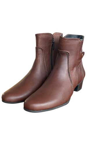 Δερμάτινο Γυναικείo Μποτάκι - F981