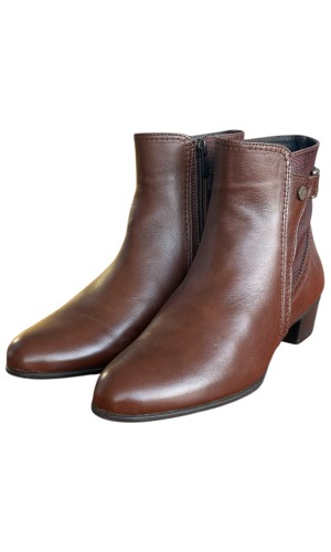 Δερμάτινο Γυναικείo Μποτάκι - F982