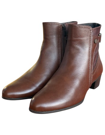 Δερμάτινο Γυναικείo Μποτάκι - F982
