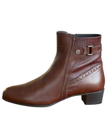 Δερμάτινο Γυναικείo Μποτάκι - F982