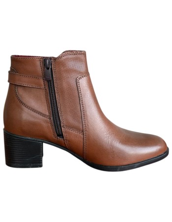 Δερμάτινο Γυναικείo Μποτάκι - F983