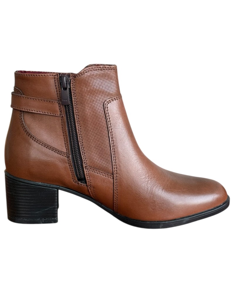 Δερμάτινο Γυναικείo Μποτάκι - F983