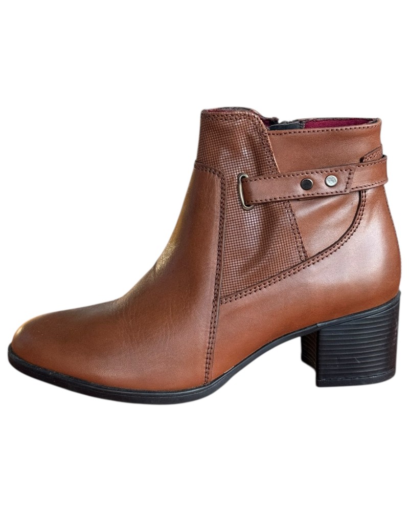 Δερμάτινο Γυναικείo Μποτάκι - F983