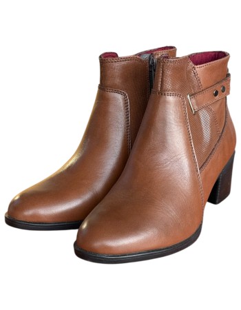 Δερμάτινο Γυναικείo Μποτάκι - F983