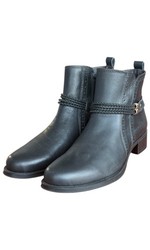 Δερμάτινο Γυναικείo Μποτάκι - F986