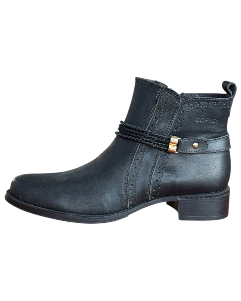 Δερμάτινο Γυναικείo Μποτάκι - F986