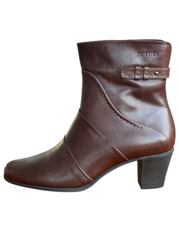 Δερμάτινο Γυναικείo Μποτάκι - F988