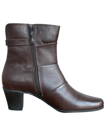 Δερμάτινο Γυναικείo Μποτάκι - F988