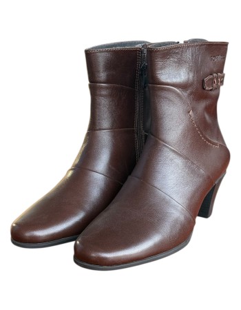 Δερμάτινο Γυναικείo Μποτάκι - F988