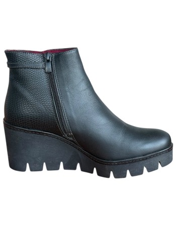 Δερμάτινο Γυναικείo Μποτάκι - F992