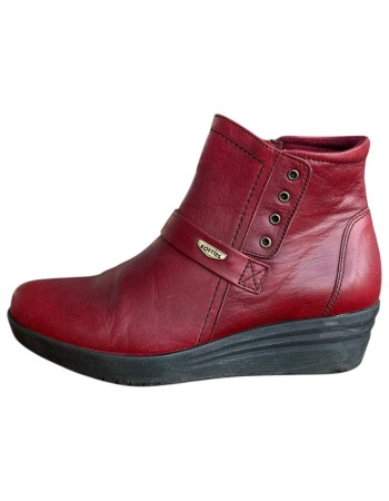 Δερμάτινο Γυναικείo Μποτάκι - F994