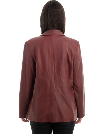 Γνήσιο Γυναικέιο Δερμάτινο Σακάκι - H2