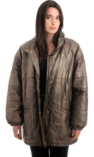 Γνήσιο Γυναικέιο Δερμάτινο Μπουφάν - H4