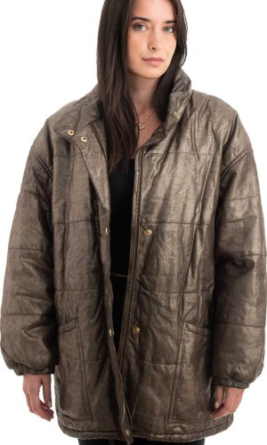 Γνήσιο Γυναικέιο Δερμάτινο Μπουφάν - H4