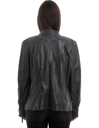 Γνήσιο Γυναικέιο Δερμάτινο Μπουφάν - H7