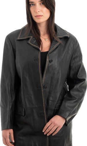 Γνήσιο Γυναικέιο Δερμάτινο Σακάκι - H12