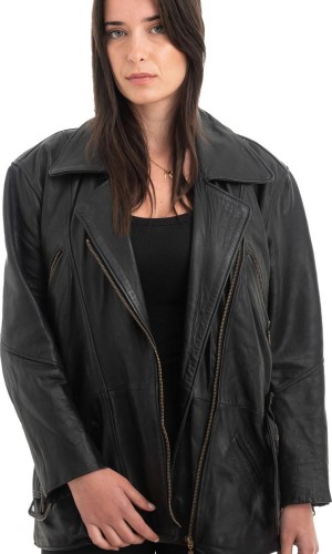 Γνήσιο Γυναικέιο Δερμάτινο Μπουφάν - H13