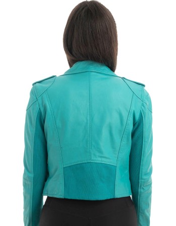 Γνήσιο Γυναικέιο Δερμάτινο Μπουφάν - H15