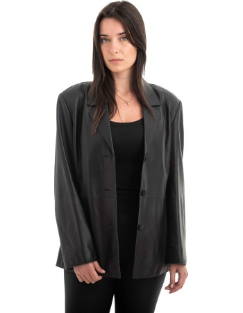 Γνήσιο Γυναικέιο Δερμάτινο Σακάκι - H16