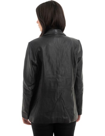 Γνήσιο Γυναικέιο Δερμάτινο Σακάκι - H19