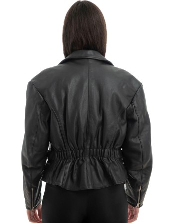 Γνήσιο Γυναικέιο Δερμάτινο Μπουφάν - H21