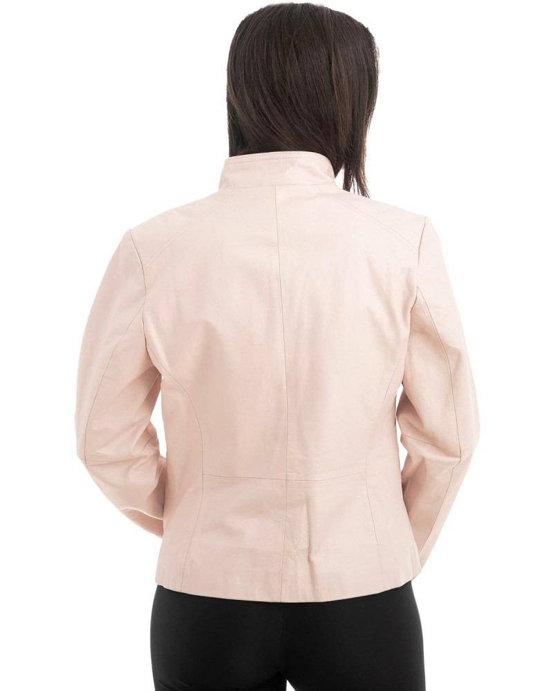 Γνήσιο Γυναικέιο Δερμάτινο Μπουφάν - H24