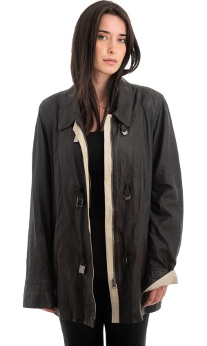 Γνήσιο Γυναικέιο Δερμάτινο Μπουφάν - H28