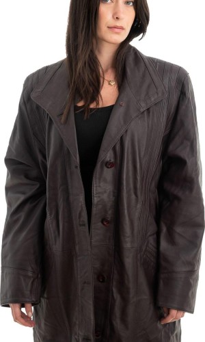 Γνήσιο Γυναικέιο Δερμάτινο Μπουφάν - H29