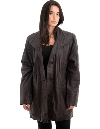 Γνήσιο Γυναικέιο Δερμάτινο Μπουφάν - H29