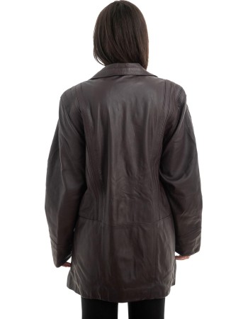 Γνήσιο Γυναικέιο Δερμάτινο Μπουφάν - H29