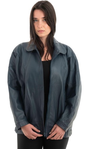 Γνήσιο Γυναικέιο Δερμάτινο Μπουφάν - H30