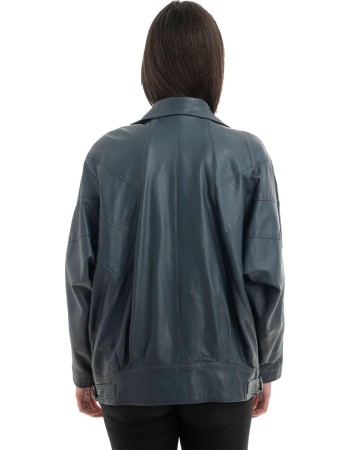 Γνήσιο Γυναικέιο Δερμάτινο Μπουφάν - H30