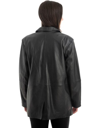 Γνήσιο Γυναικέιο Δερμάτινο Σακάκι - H36