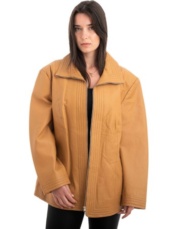 Γνήσιο Γυναικέιο Δερμάτινο Μπουφάν - H38