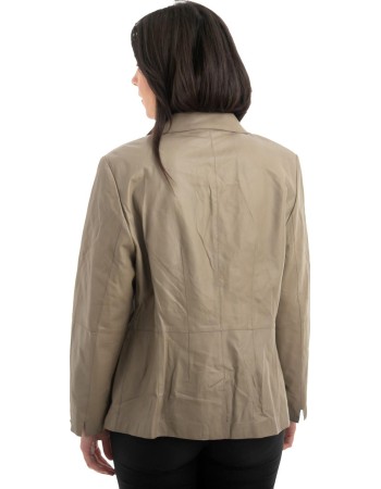 Γνήσιο Γυναικέιο Δερμάτινο Σακάκι - H40