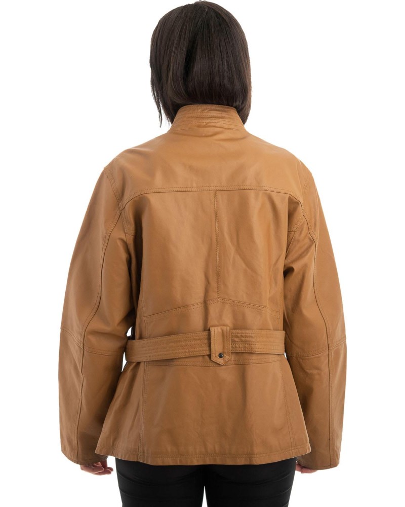 Γνήσιο Γυναικέιο Δερμάτινο Μπουφάν - H45